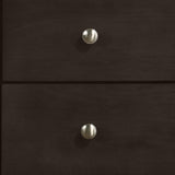 English Elm Doviin Brown 2-Drawer Nightstand With Metal Pull Knob