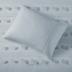 English Elm Twin/Twin Soft Clip Jacquard Comforter Set with Antimicrobial Polyester Fill, Sham Included, 68x90 B035P203264