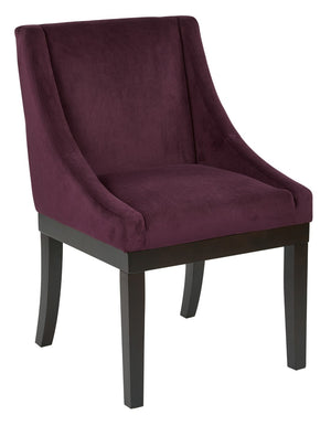 OSP Home Furnishings Monarch Dining Chair Port Velvet
