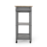 Christopher Knight Home® - Noble House - Dade Kitchen Cart with Wheels