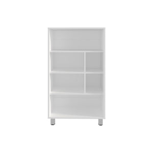 English Elm Bellagio 40" Tall Four-Tier Shelf Cabinet White – 6 Cubbies, Slim 23.6"W x 11.8"D Storage Solution B070P254750