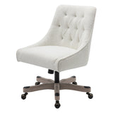 OSP Home Furnishings Tindal Office Chair White Boucle