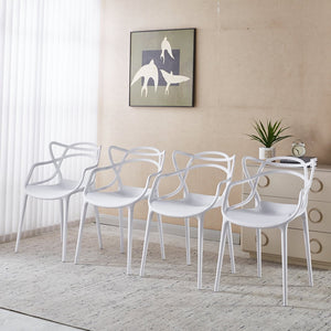 English Elm 1+4,5pieces Mid-century Dining Set White Mdf Top Tapered Metal Legs Seats Six W3766S00008