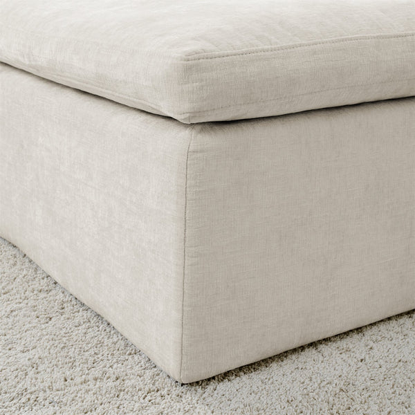 English Elm 143" Cloud Sectional Couch - 52" Chaise U-Shaped Modular Chenille Sofa, Deep Seats, No Assembly W1117S00235