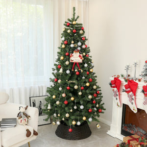 English Elm Homcom 7.5Ft Lifelike Artificial Christmas Tree With 1346 Branch Tips, Auto Open Design For Easy Setup W2225P229280