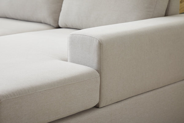 English Elm Large Modular L Shaped Sectional Sofa with Plush Cushions for Contemporary Living B2730S00068