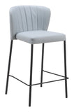 Linz Counter Stool - Set of 2 Gray 109781 Zuo Modern