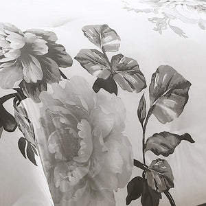 English Elm Ridgely Black 7-Piece King Comforter Set - Elegant Floral Design, Soft Cotton & Easy Care For Luxury B340P341956-GIGA