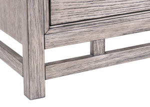 English Elm Fusion Oak Veneer Five Drawer Chest Soft Close Storage Antique Brass Bedroom Dresser B108P411436