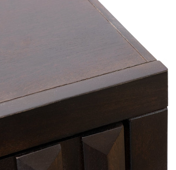 English Elm Radiance 75-Inch Tv Stand For Tvs Up To 85" - No Assembly, Rosewood Finish, Stylish Storage Solution B108P345205-GIGA