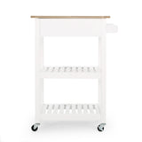 Christopher Knight Home® - Noble House - Dade Kitchen Cart with Wheels