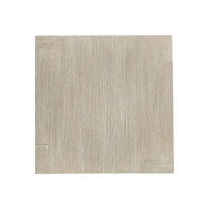 Bernhardt Bernhardt Darsa Sculptural Side Table With Asymmetrical Legs, Wire-Brushed Oak, Dual Shelves, 24" 507122