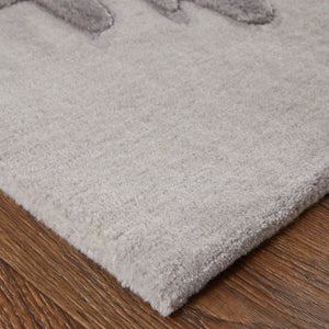 Feizy Rugs Anya Modern Watercolor-inspired Hand-tufted Wool And Viscose Rug For Contemporary Spaces Ivory,Gray,Taupe Wool,Viscose Any8885fgrymltp00