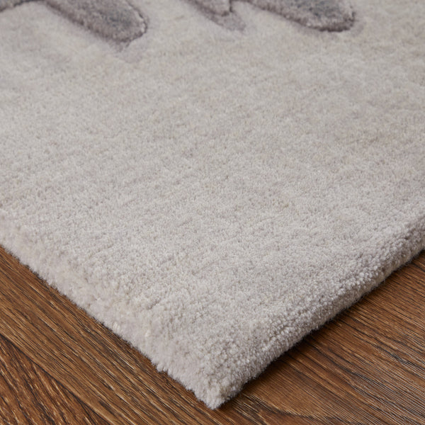 Feizy Rugs Anya Modern Watercolor-inspired Hand-tufted Wool And Viscose Rug For Contemporary Spaces Ivory,Gray,Taupe Wool,Viscose Any8885fgrymltp00