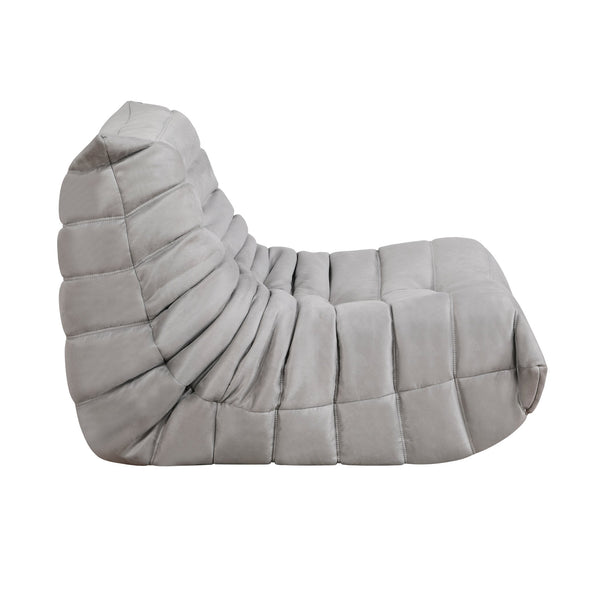 English Elm Luxury Plush Accent Chair with Button Tufting and Microfiber Cover, Wide Seat, Non-Slip Base, Cozy Living Room Lounge Piece Gray 32.5 L x 39 W x 27 H B011P271959