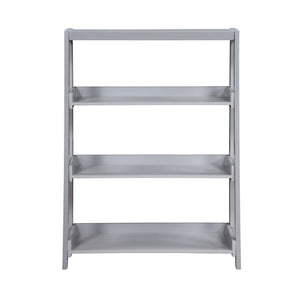 English Elm Modern Wooden Bookcase with Three Graduated Shelves for Books Toys and Decor Display Gray B011P460151