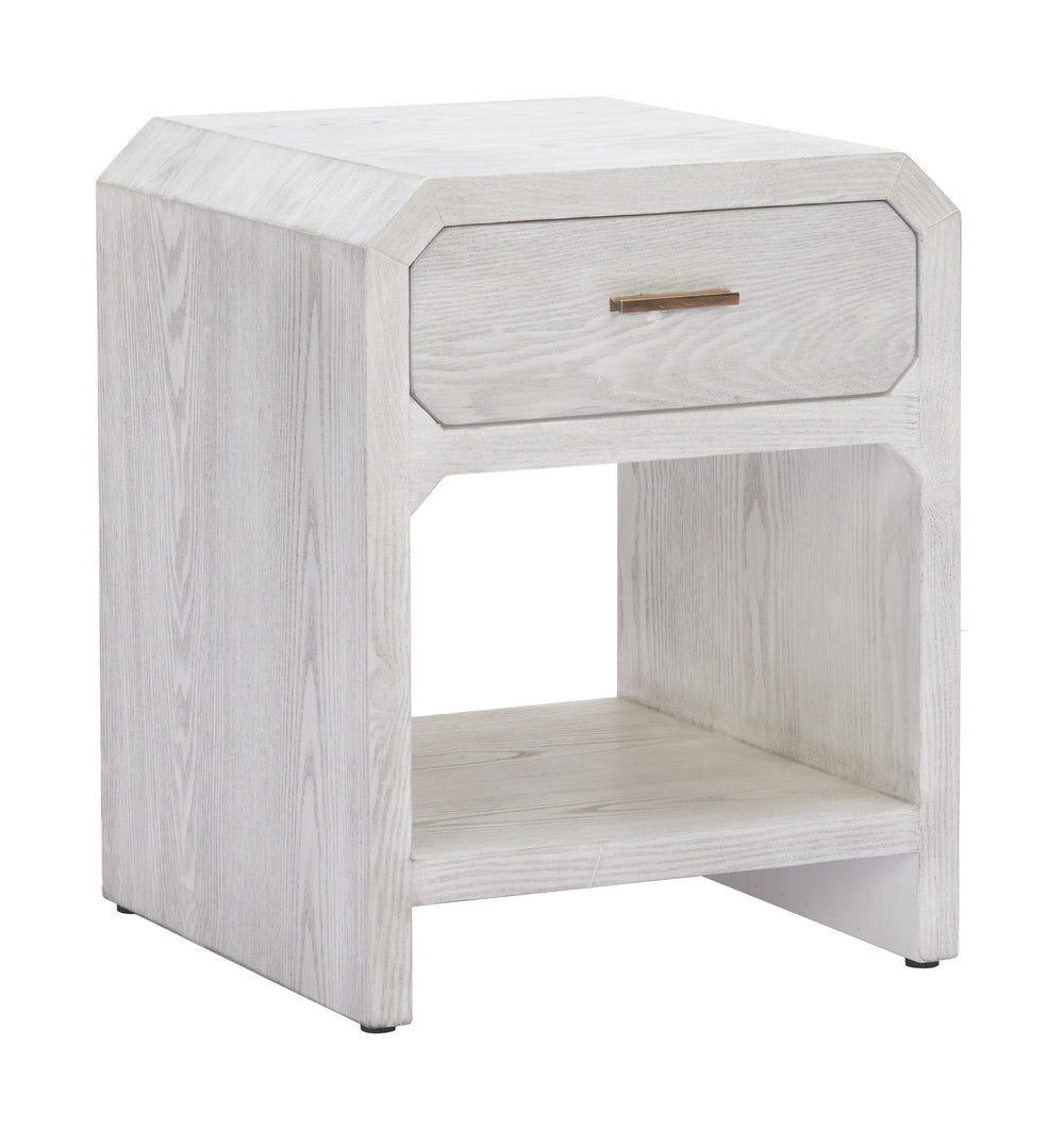 Zuo Modern Yume Side Table In Oak White - Modern Charm For Your Living Space, Perfect For Minimalist Decor White Mdf 110546-zuo-modern