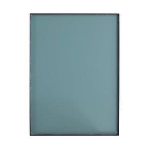 English Elm 30'' Wall Mounted Vanity Mirror Cabinet Black Aluminum Frame Open Shelf Bathroom W999S00537