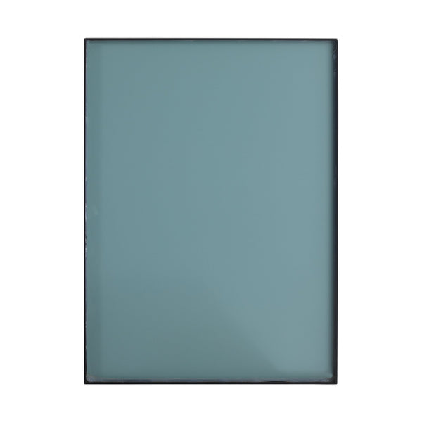 English Elm 30'' Wall Mounted Mirror Cabinet Black Aluminum Acrylic Door Floating Bathroom Storage W999S00538