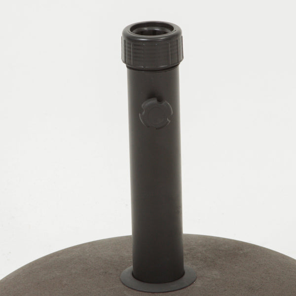 English Elm Christopher Knight Home® - UM-HOLDER concrete umbrella base 33 lbs for up to 5 ft umbrellas, durable iron support, stable outdoor anchor Brown 54757.00BRN