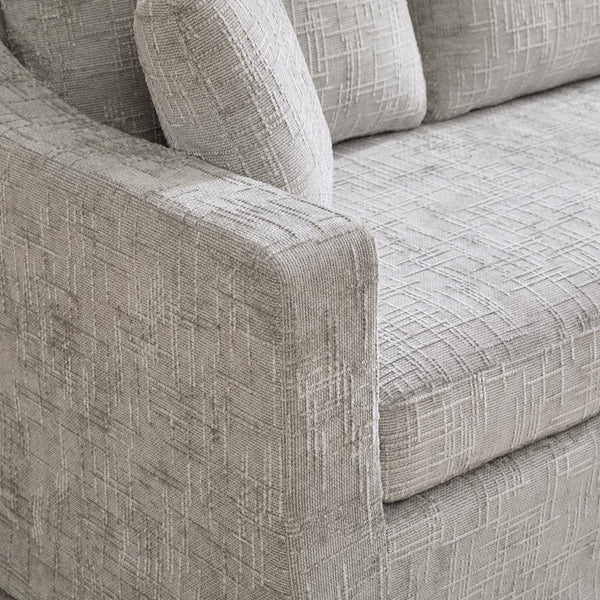 English Elm 83.86" Wide Chenille Three-seater Sofa Deep Cushioned Living Room Couch with Removable Covers Gray W3189S00013