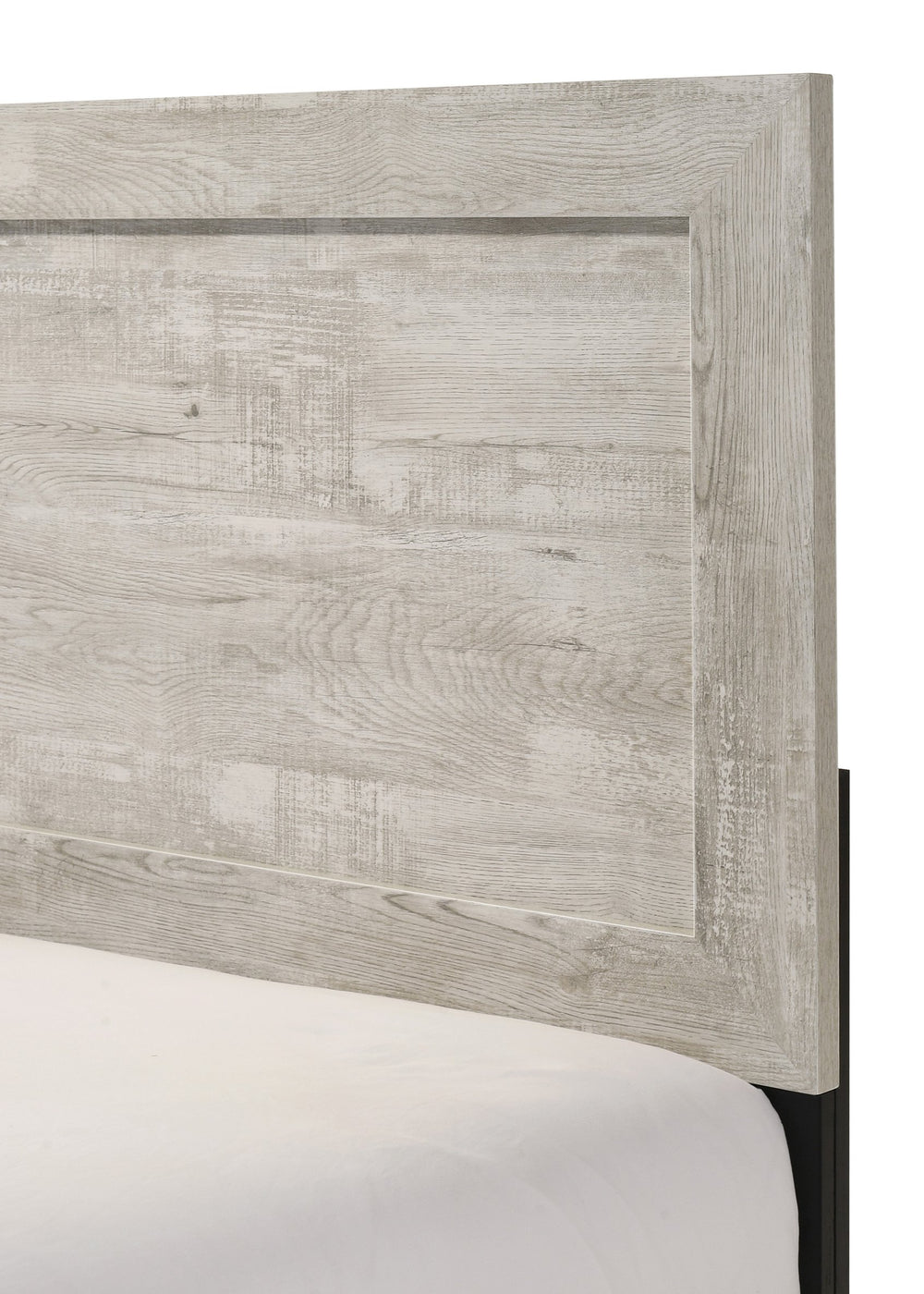 English Elm Whitewashed Twin Panel Bed Solid Wood Frame for Kids Teen or Guest Bedroom B011P444134