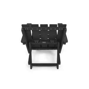 English Elm Shoreline Recycled Hdpe Folding Adirondack Chair Fully Assembled Modern Patio Seating Black B2745P409678