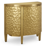 Auden Brass Demi-Lune Cabinet