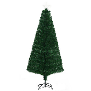 English Elm Homcom 6' Douglas Fir Pre-Lit Christmas Tree With 24 Led Lights & Realistic Branches For Holidays W2225P229734