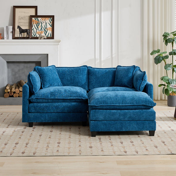 English Elm Cloud Sofa Loveseat – Modern Chenille Loveseat With Ergonomic Support & Easy Assembly For Cozy Spaces W1143S00047