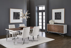 Sunpan Split Personality Wall Art - Stunning Hand-Painted Diptych with Natural Wood Floater Frame, 48" x 48"