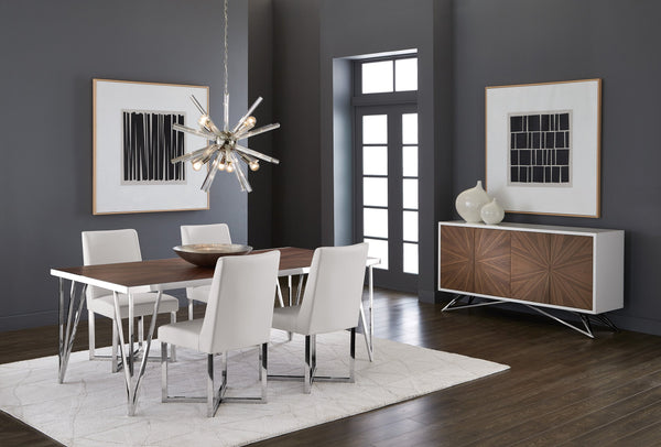 Sunpan Split Personality Wall Art - Stunning Hand-Painted Diptych with Natural Wood Floater Frame, 48" x 48"