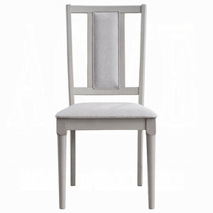 English Elm Elegant Gray Upholstered Side Chairs Set of 2 — Modern Wooden Dining Seats, Natural Gray Finish, Comfortable Contemporary Design B2741P331530
