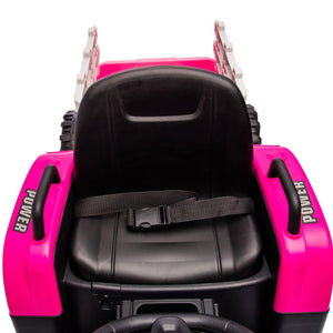 English Elm Ride on Electric Tractor Toy with Trailer 24v 400w Dual Motors Remote Control Led Red W1578P193902