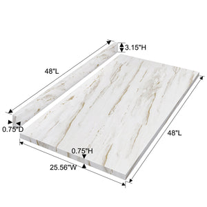 English Elm Laminate Countertop, Stylish Drama Marble Design For Diy Projects, Office Desks & Laundry Areas T3210P281252