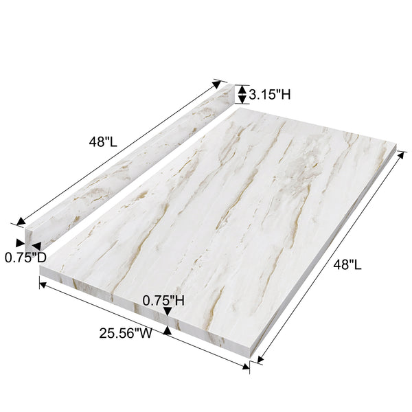 English Elm Laminate Countertop, Stylish Drama Marble Design For Diy Projects, Office Desks & Laundry Areas T3210P281252