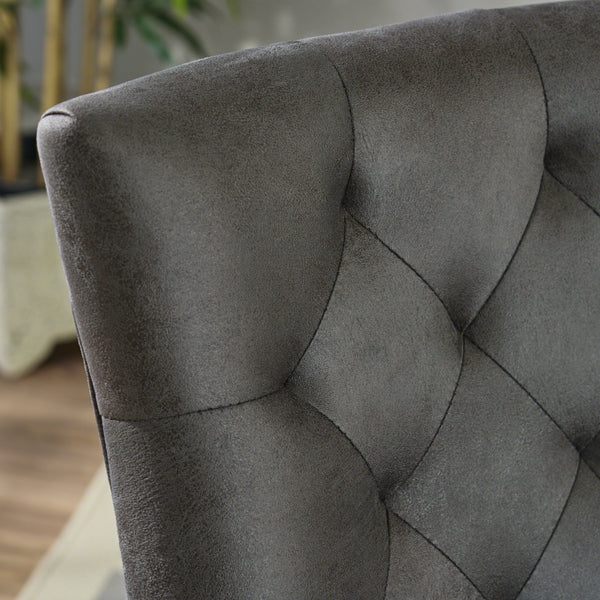 English Elm Christopher Knight Home® - Cheney Dining Chair Set Of 2 - Stylish Slate Microfiber For Modern Comfort & Timeless Elegance 54181.00MFSLAT