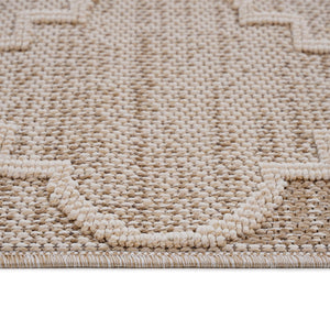 English Elm Loom Trellis 5X7 Cream Indoor/Outdoor Area Rug - Durable, Stain Resistant, Stylish For Any Space B335P289597