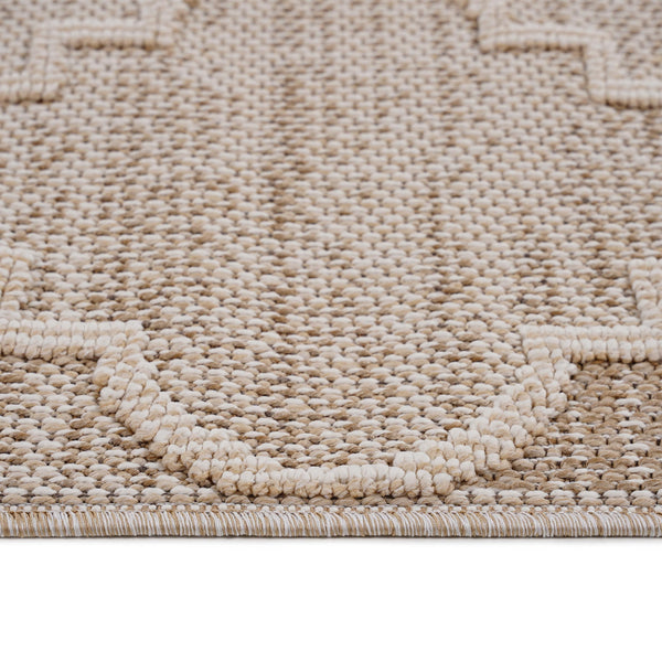 English Elm Loom Trellis Area Rug 6X9 Cream - Stylish Indoor/Outdoor Durable Design, Easy Care & Pet-Friendly! B335P289598