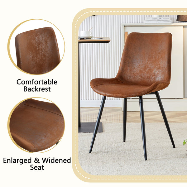English Elm Scalable Extendable Dining Set Six Ergonomic Tech Fabric Chairs Walnut Wood Base W1151S04688