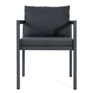 English Elm Outdoor Aluminum Patio Dining Chairs Set of 2 with Cushions Rust Proof Frame N779P369116G