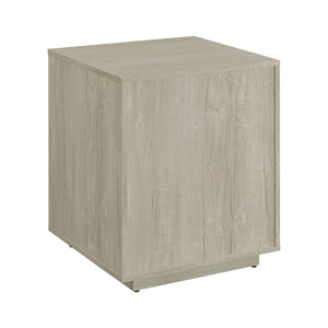 English Elm 3-drawer Contemporary Home Office File Cabinet in Whitewashed Grey with Gunmetal Pulls, Space-Saving Design B016P381096