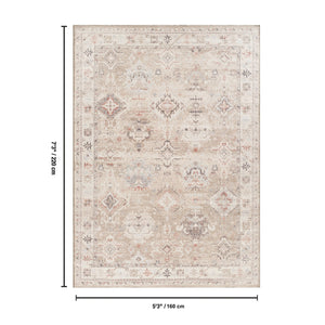 English Elm Oxford Traditional Area Rug Polyester Pile Low Profile Stain Resistant Living Room B186P428917
