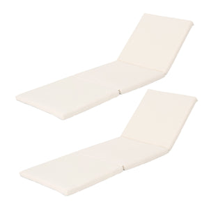English Elm Christopher Knight Home® - 62575.00CUSH-GRN Luxury Jamaica Lounge Cushion Set — Water-Resistant Outdoor Polyester Comfort Pad Cream N775P230064C