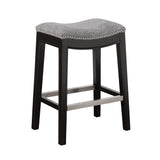 Madison Park Belfast Modern/Contemporary Saddle Counter Stool FPF20-0401 Grey