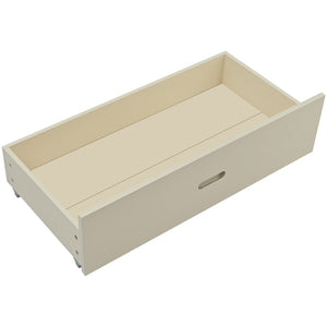 English Elm Twin Over Full Bunk Bed With Storage Drawers – Stylish Cream Wooden Design, Safety Features Included K495S00002-GIGA