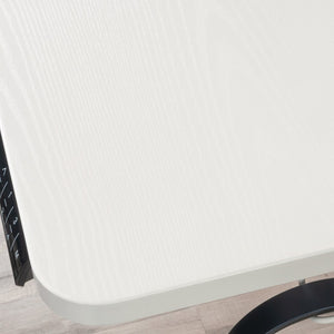 English Elm Sit/Stand Desk - Modern White Finish For Ergonomic Workspace, Usb Charging, Easy Assembly & Stability B356P402648-GIGA