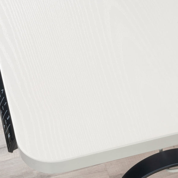 English Elm Sit/Stand Desk - Modern White Finish For Ergonomic Workspace, Usb Charging, Easy Assembly & Stability B356P402648-GIGA
