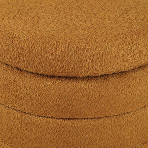 OSP Home Furnishings Cecil Storage Ottoman Gold