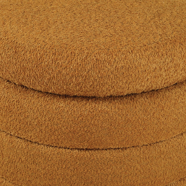 OSP Home Furnishings Cecil Storage Ottoman Gold